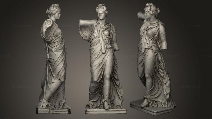 Статуи античные и исторические (Менада, STKA_0405) 3D модель для ЧПУ станка